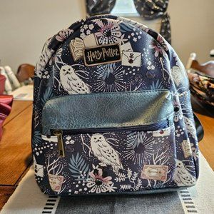 Harry Potter Icons Floral Print Mini Backpack